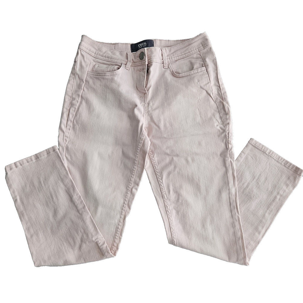 Cecil Jeans Womens Size W28 Pink Cotton Blend Skinny